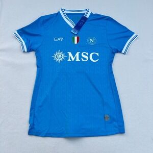 EA7 Napoli Soccer Jersey De Bruyne 11 MSC Authentic Match Shirt Men's Medium